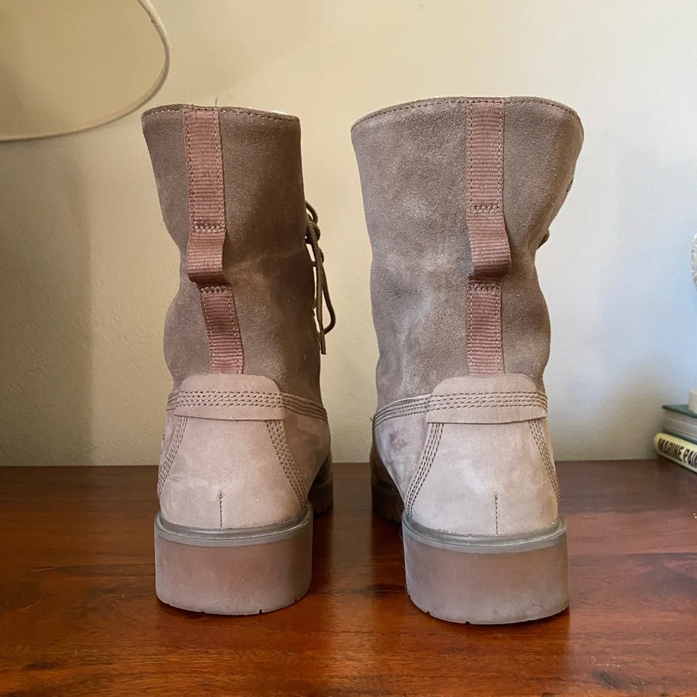 Women’s Timberland Jayne fold down fleece light brown nubuck boots - Picture 5 of 6